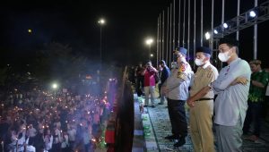 Parade Obor Semaraki Malam Takbiran di Kota Makassar