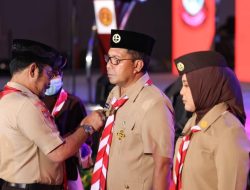 Danny-Fatma Resmi Jabat Ketua Mabicab dan Ketua Kwarcab Pramuka Makassar