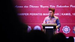 Wali Kota Makassar Moh Ramdhan Pomanto mengajak seluruh masyarakat memperkuat moralitas sosial dalam acara Dharma Santi Makassar di Hotel Harper Perintis. Wali Kota Makassar Moh Ramdhan Pomanto mengajak seluruh masyarakat memperkuat moralitas sosial dalam acara Dharma Santi Makassar di Hotel Harper Perintis.