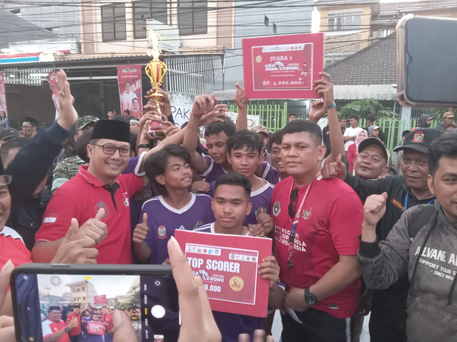 Tim Kelurahan Wajo Baru Juara di Liga Anak Lorong