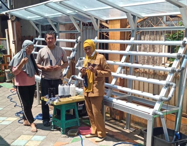 Lorong Wisata di Kelurahan Bonto Makkio Terima Bantuan Bibit Tanaman Hidroponik