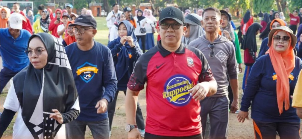 Kecamatan Rappocini Ajak Guru dan Murid Ikut Senam Bersama Peringatan HGN 2023