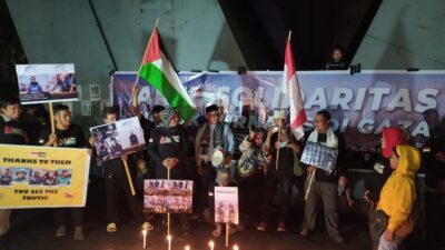 Aksi Solidaritas Jurnalis di Gaza dari Sulsel