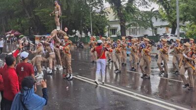 Drum Corps GAP IPDN Sulsel Tampil Meriahkan HPRL Ke-78