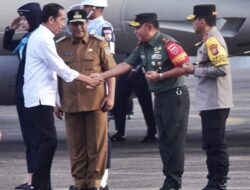 Pangdam XIV/Hasanuddin Bersama Forkopimda Menyambut Kedatangan Jokowi di Sulsel