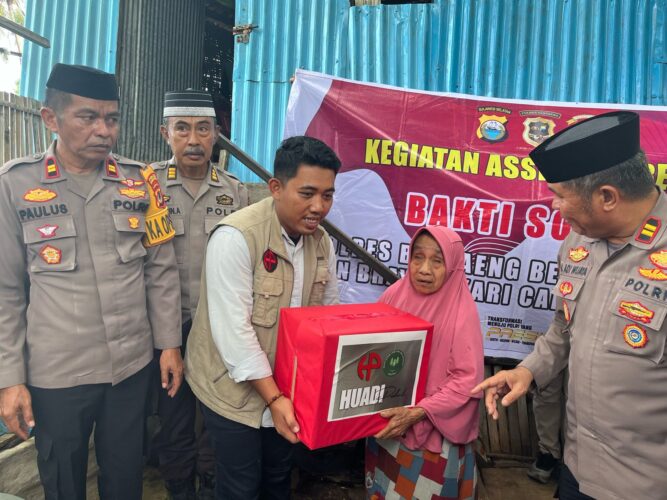 Huadi Group Ambil Bagian Sukseskan Assiama Presisi dengan Bagikan Sembako hingga Layanan Kesehatan