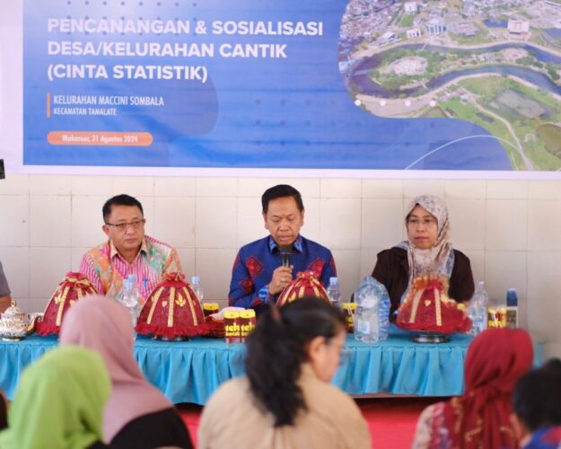 Pemkot Makassar Luncurkan Program Kelurahan Cinta Statistik di Maccini Sombala