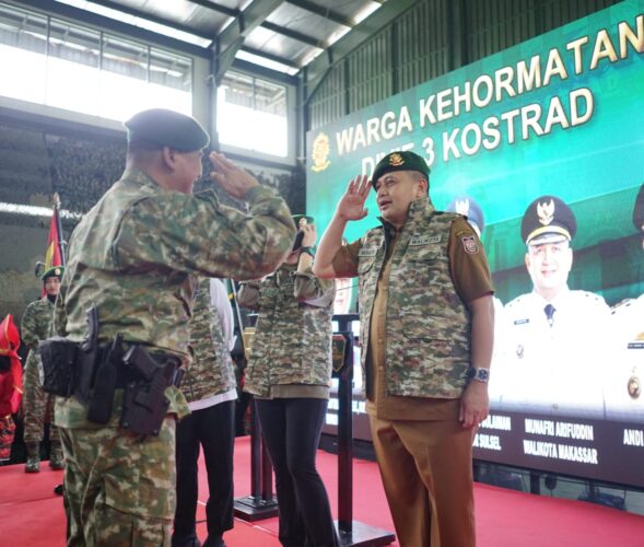 Munafri Arifuddin Dikukuhkan Jadi Warga Kehormatan Divisi Infanteri 3 Kostrad