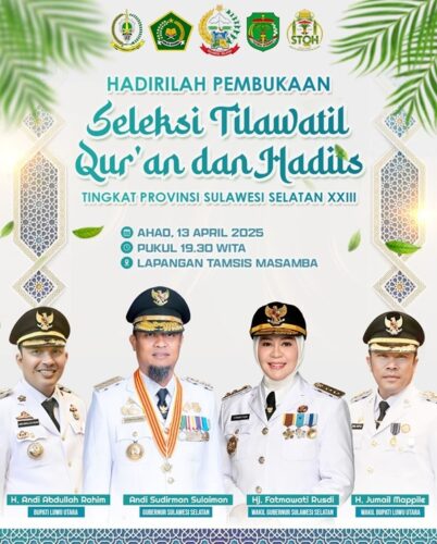 Luwu Utara Jadi Tuan Rumah STQH XXIII Sulsel 2025