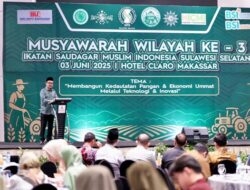 Buka Muswil ke-3 ISMI, Sekda Sulsel Dorong Peran Saudagar Muslim Bangun Ekonomi Umat