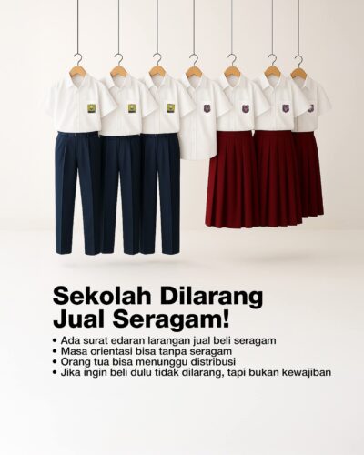 Seragam Sekolah Gratis untuk Murid SD-SMP di Makassar Mulai Dibagikan Bulan Ini
