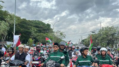 Lautan Manusia Konvoi Suarakan Kemerdekaan Palestina