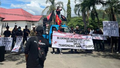 Mahasiswa dan Warga Gelar Aksi di Luwu, Desak Transparansi PT. BKKMS