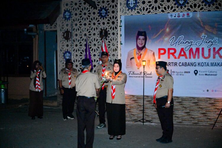 Dua Hari Usai Terima Lencana Melati, Wagub Sulsel Pimpin Ulang Janji Pramuka di Makassar