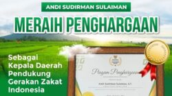 Gubernur Sulsel Raih Baznas Awards 2025 sebagai Kepala Daerah Pendukung Gerakan Zakat Indonesia