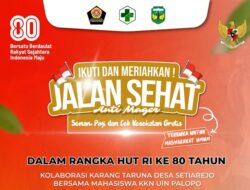 Jalan Sehat “Anti Mager” Bakal Meriahkan HUT RI ke-80 di Desa Setiarejo Lamasi