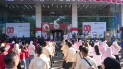 Semarak Perayaan HUT Ke-80 RI di Pelindo Wilayah Makassar dengan Senam hingga Bazar UMKM