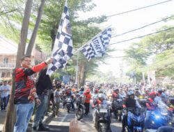 Motor Besar Ikut Ramaikan Heritage Rally HDCI di Anjungan Pantai Losari Makassar