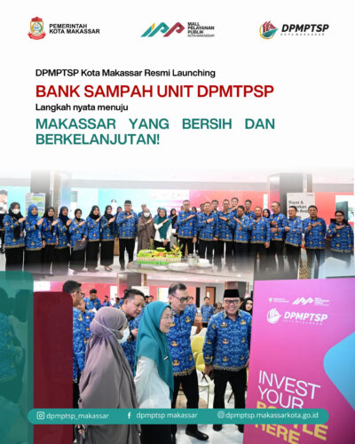 Hadirkan Bank Sampah di MPP, Langkah Nyata DPM-PTSP Makassar Menuju “Eco Office”