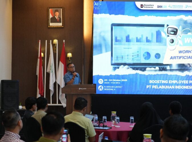 Dorong Produktivitas SDM di Era Digital, Pelindo Regional 4 Gelar Workshop “Work Smarter with AI”
