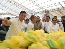 Pasangan MULIA Dampingi Mentan RI Tinjau Pasar Murah & Kesehatan Gratis HUT KKSS