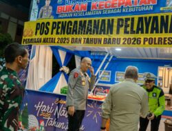 Kapolres dan Forkopimda Pinrang Tinjau Misa Malam Natal di Gereja dan Pos Pam Nataru