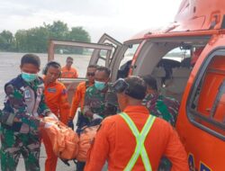 Dauphin HR-3601 Evakuasi Jenazah Korban Pertama ATR 42-500 dari Lampeso ke Makassar