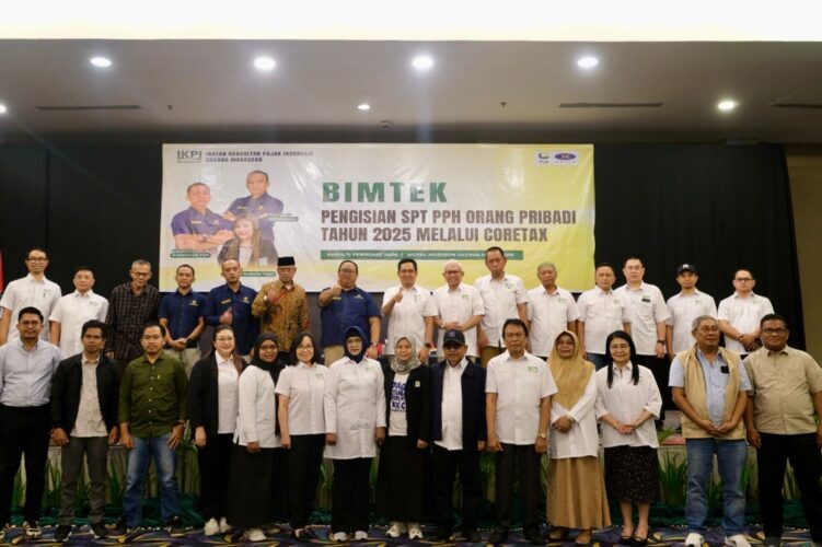 Gandeng IKPI, Pajak Makassar Utara Gelar Sosialisasi SPT Tahunan Menggunakan Coretax