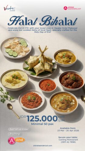 Vasaka Hotel Makassar Hadirkan Promo Halalbihalal Spesial