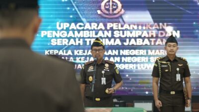 Didik Farkhan Alisyahdi Ingatkan Tiga Kajari Baru Jaga Integritas dan Profesionalitas