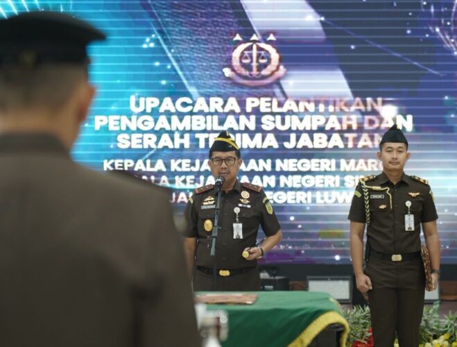 Didik Farkhan Alisyahdi Ingatkan Tiga Kajari Baru Jaga Integritas dan Profesionalitas