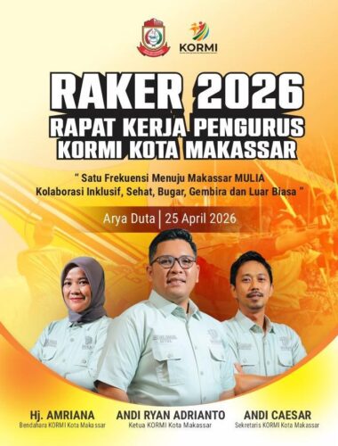 KORMI Makassar Mulai Siapkan Program Inovatif Perkuat Olahraga dari Kelurahan hingga Kota