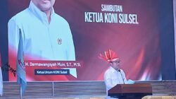 Darmawangsyah Muin Resmi Pimpin KONI Sulsel, Targetkan Masuk 10 Besar PON 2028