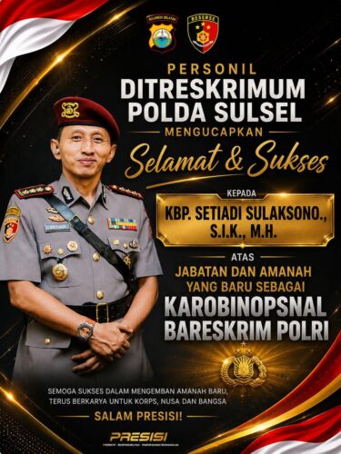 Mengemban Amanah Baru di Mabes Polri, Kombes Setiadi Sulaksono Dibanjiri Doa dan Ucapan Sukses
