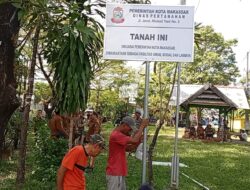 Amankan Aset, Pemkot Makassar Pasang Papan Penanda di Atas Fasum 4,3 Hektare