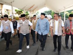 Appi Dampingi Menhaj RI Sambut Kepulangan Jemaah Haji Makassar