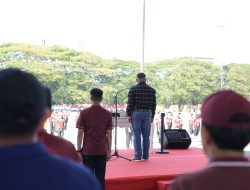 Sukseskan Upacara HUT Ke81 RI, Appi Pimpin Geladi Bersih di Lapangan Karebosi Makassar