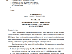 Mulai Besok Siswa PAUD hingga SMP Belajar dari Rumah