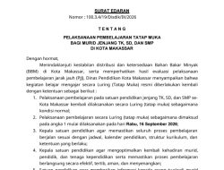 BBM Berangsur Stabil, Disdik Makassar Kembalikan Pembelajaran Tatap Muka