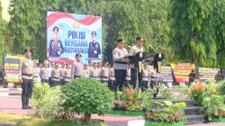 Serah Terima Pataka Pallawa Lipu Tandai Pergantian Kepemimpinan di Polda Sulsel